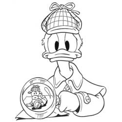 Dibujo para colorear: Donald Duck (Dibujos animados) #30315 - Dibujos para Colorear e Imprimir Gratis