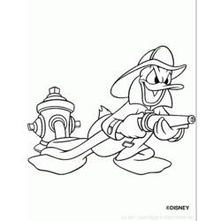Dibujo para colorear: Donald Duck (Dibujos animados) #30319 - Dibujos para Colorear e Imprimir Gratis