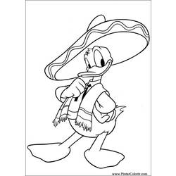 Dibujo para colorear: Donald Duck (Dibujos animados) #30324 - Dibujos para Colorear e Imprimir Gratis