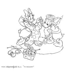 Dibujo para colorear: Donald Duck (Dibujos animados) #30347 - Dibujos para Colorear e Imprimir Gratis