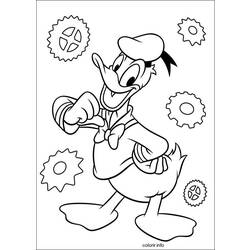 Dibujo para colorear: Donald Duck (Dibujos animados) #30380 - Dibujos para Colorear e Imprimir Gratis
