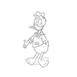 Dibujo para colorear: Donald Duck (Dibujos animados) #30432 - Dibujos para Colorear e Imprimir Gratis