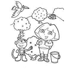 Dibujo para colorear: Dora the Explorer (Dibujos animados) #29717 - Dibujos para Colorear e Imprimir Gratis