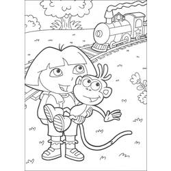 Dibujo para colorear: Dora the Explorer (Dibujos animados) #29720 - Dibujos para Colorear e Imprimir Gratis
