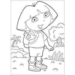 Dibujo para colorear: Dora the Explorer (Dibujos animados) #29722 - Dibujos para Colorear e Imprimir Gratis