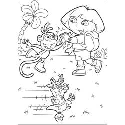 Dibujo para colorear: Dora the Explorer (Dibujos animados) #29726 - Dibujos para Colorear e Imprimir Gratis