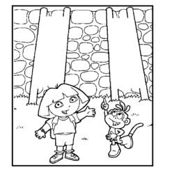 Dibujo para colorear: Dora the Explorer (Dibujos animados) #29727 - Dibujos para Colorear e Imprimir Gratis