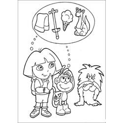 Dibujo para colorear: Dora the Explorer (Dibujos animados) #29729 - Dibujos para Colorear e Imprimir Gratis