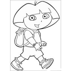 Dibujo para colorear: Dora the Explorer (Dibujos animados) #29731 - Dibujos para Colorear e Imprimir Gratis