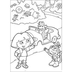 Dibujo para colorear: Dora the Explorer (Dibujos animados) #29746 - Dibujos para Colorear e Imprimir Gratis