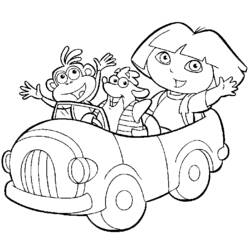 Dibujo para colorear: Dora the Explorer (Dibujos animados) #29765 - Dibujos para Colorear e Imprimir Gratis