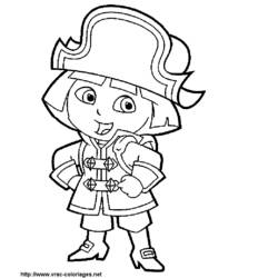 Dibujo para colorear: Dora the Explorer (Dibujos animados) #29768 - Dibujos para Colorear e Imprimir Gratis
