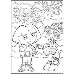 Dibujo para colorear: Dora the Explorer (Dibujos animados) #29772 - Dibujos para Colorear e Imprimir Gratis