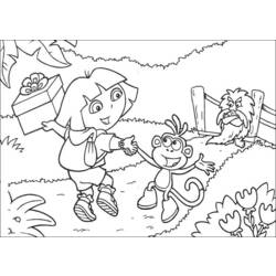 Dibujo para colorear: Dora the Explorer (Dibujos animados) #29774 - Dibujos para Colorear e Imprimir Gratis