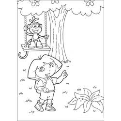 Dibujo para colorear: Dora the Explorer (Dibujos animados) #29775 - Dibujos para Colorear e Imprimir Gratis