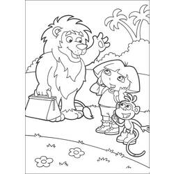 Dibujo para colorear: Dora the Explorer (Dibujos animados) #29784 - Dibujos para Colorear e Imprimir Gratis