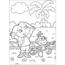 Dibujo para colorear: Dora the Explorer (Dibujos animados) #29796 - Dibujos para Colorear e Imprimir Gratis