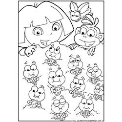 Dibujo para colorear: Dora the Explorer (Dibujos animados) #29800 - Dibujos para Colorear e Imprimir Gratis