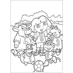Dibujo para colorear: Dora the Explorer (Dibujos animados) #29809 - Dibujos para Colorear e Imprimir Gratis
