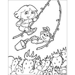 Dibujo para colorear: Dora the Explorer (Dibujos animados) #29816 - Dibujos para Colorear e Imprimir Gratis