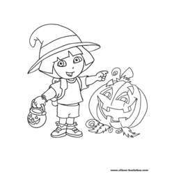 Dibujo para colorear: Dora the Explorer (Dibujos animados) #29818 - Dibujos para Colorear e Imprimir Gratis
