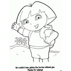 Dibujo para colorear: Dora the Explorer (Dibujos animados) #29823 - Dibujos para Colorear e Imprimir Gratis