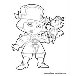 Dibujo para colorear: Dora the Explorer (Dibujos animados) #29826 - Dibujos para Colorear e Imprimir Gratis