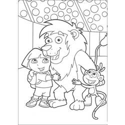 Dibujo para colorear: Dora the Explorer (Dibujos animados) #29831 - Dibujos para Colorear e Imprimir Gratis