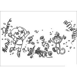 Dibujo para colorear: Dora the Explorer (Dibujos animados) #29835 - Dibujos para Colorear e Imprimir Gratis