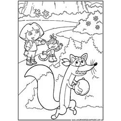 Dibujo para colorear: Dora the Explorer (Dibujos animados) #29847 - Dibujos para Colorear e Imprimir Gratis