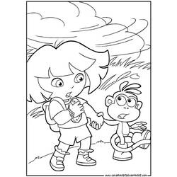 Dibujo para colorear: Dora the Explorer (Dibujos animados) #29848 - Dibujos para Colorear e Imprimir Gratis