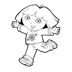 Dibujo para colorear: Dora the Explorer (Dibujos animados) #29851 - Dibujos para Colorear e Imprimir Gratis