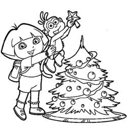 Dibujo para colorear: Dora the Explorer (Dibujos animados) #29853 - Dibujos para Colorear e Imprimir Gratis