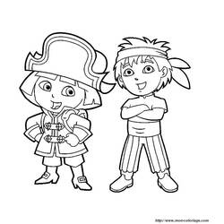 Dibujo para colorear: Dora the Explorer (Dibujos animados) #29855 - Dibujos para Colorear e Imprimir Gratis