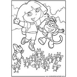 Dibujo para colorear: Dora the Explorer (Dibujos animados) #29857 - Dibujos para Colorear e Imprimir Gratis