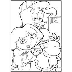 Dibujo para colorear: Dora the Explorer (Dibujos animados) #29878 - Dibujos para Colorear e Imprimir Gratis