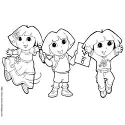 Dibujo para colorear: Dora the Explorer (Dibujos animados) #29882 - Dibujos para Colorear e Imprimir Gratis