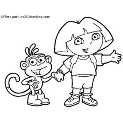 Dibujo para colorear: Dora the Explorer (Dibujos animados) #29883 - Dibujos para Colorear e Imprimir Gratis