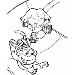 Dibujo para colorear: Dora the Explorer (Dibujos animados) #29885 - Dibujos para Colorear e Imprimir Gratis