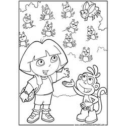 Dibujo para colorear: Dora the Explorer (Dibujos animados) #29902 - Dibujos para Colorear e Imprimir Gratis