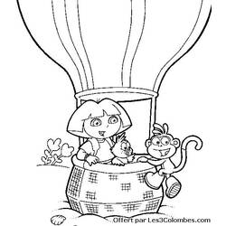 Dibujo para colorear: Dora the Explorer (Dibujos animados) #29906 - Dibujos para Colorear e Imprimir Gratis