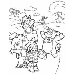 Dibujo para colorear: Dora the Explorer (Dibujos animados) #29907 - Dibujos para Colorear e Imprimir Gratis