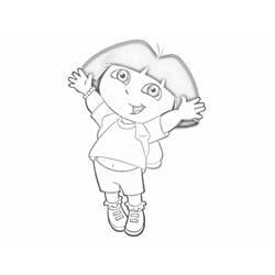 Dibujo para colorear: Dora the Explorer (Dibujos animados) #29908 - Dibujos para Colorear e Imprimir Gratis