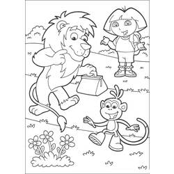 Dibujo para colorear: Dora the Explorer (Dibujos animados) #29913 - Dibujos para Colorear e Imprimir Gratis