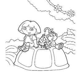 Dibujo para colorear: Dora the Explorer (Dibujos animados) #29914 - Dibujos para Colorear e Imprimir Gratis