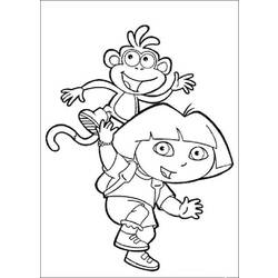 Dibujo para colorear: Dora the Explorer (Dibujos animados) #29917 - Dibujos para Colorear e Imprimir Gratis