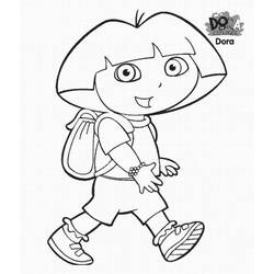 Dibujo para colorear: Dora the Explorer (Dibujos animados) #29922 - Dibujos para Colorear e Imprimir Gratis