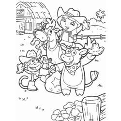 Dibujo para colorear: Dora the Explorer (Dibujos animados) #29928 - Dibujos para Colorear e Imprimir Gratis