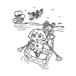 Dibujo para colorear: Dora the Explorer (Dibujos animados) #29943 - Dibujos para Colorear e Imprimir Gratis