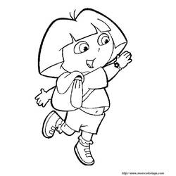 Dibujo para colorear: Dora the Explorer (Dibujos animados) #29947 - Dibujos para Colorear e Imprimir Gratis